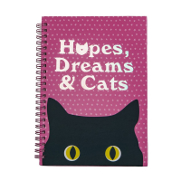 Skrivbok Hopes, dreams & cats