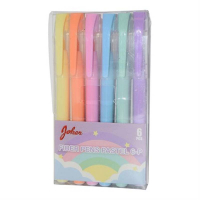 Tuschpennor pastell 6-pack