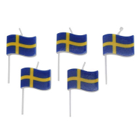 Tårtljus Svenska flaggan 