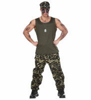 Militrdrkt  i gruppen Hgtider / Halloween / Halloweendrkter / Herrdrkter hos PARTAJSHOP AB (69443-r)