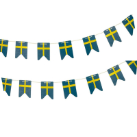 Girlang Svenska trflaggor