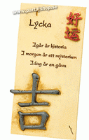 Stentavla Lycka