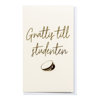 Studentkort 10/17 cm grattis