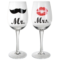 Vinglas Mr & Mrs