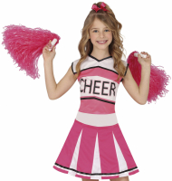 Cheerleader barnklänning Rosa i gruppen Maskerad / Maskeradkläder / Barndräkter hos PARTAJSHOP AB (78547-r) Cheerleader barnklänning Rosa i gruppen Maskerad / Maskeradkläder / Barndräkter hos PARTAJSHOP AB (78547-r)