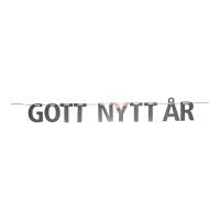 Girlang Gott Nytt år Silver