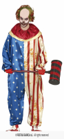 Clown Patriot Maskeraddräkt i gruppen Maskerad / Maskeradkläder / Clowndräkter hos PARTAJSHOP AB (79487-r) Clown Patriot Maskeraddräkt i gruppen Maskerad / Maskeradkläder / Clowndräkter hos PARTAJSHOP AB (79487-r)