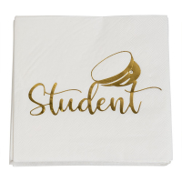 Servetter Student Guld i gruppen Hgtider / Studenten / Studentdukning hos PARTAJSHOP AB (79586-r)