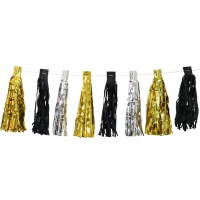 Girlang tassels guld & silver