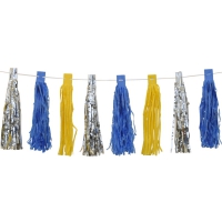 Girlang tassels gul & bl