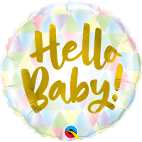 Folieballong Hello Baby Pastell