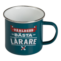 Retro Mugg emaljerad pltmugg Lrare