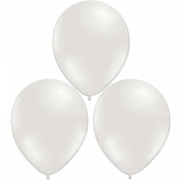 Ballonger prlemor vit 10-pack