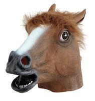 Häst mask i latex