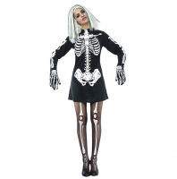 Skelettdräkt kvinna