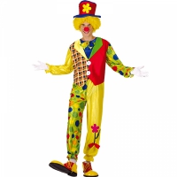 Happy clown maskeraddräkt