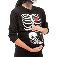Gravidtröja med skelettbebis