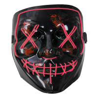 LED Mask El Wire Purge Röd