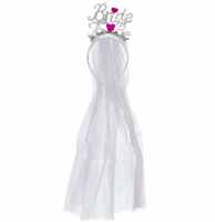 Bride to be diadem med slja