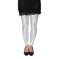 Leggings Silver Metallic