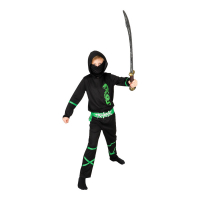 Ninja barnkostym i gruppen Maskerad / Maskeradkläder / Ninja & samurajdräkter hos PARTAJSHOP AB (97809-r)