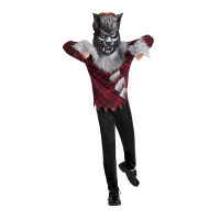 Vargkostym Barn i gruppen Maskerad / Maskeradkläder / Halloweendräkter / Halloweenkläder barn hos PARTAJSHOP AB (97975-r)