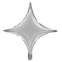 Folieballong Stjärna Silver