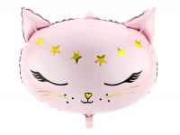 Folieballong Katt Rosa