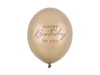 Ballonger Happy Birthday Guld