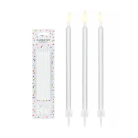 Tårtljus vita 14cm 12-pack