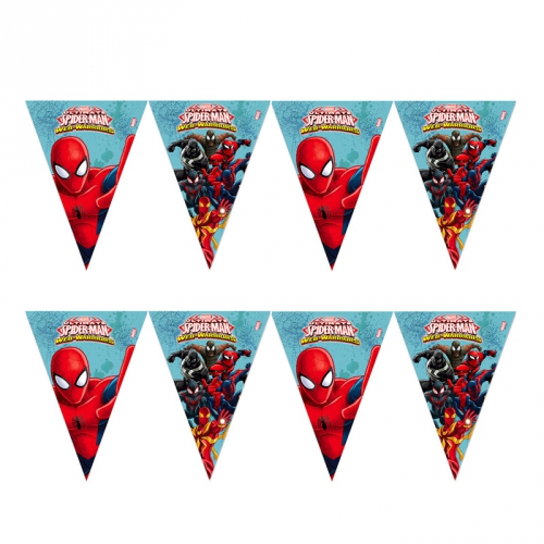 Spiderman flaggirlang i gruppen Festartiklar / Barnkalas / Spiderman hos PARTAJSHOP AB (spiderman)