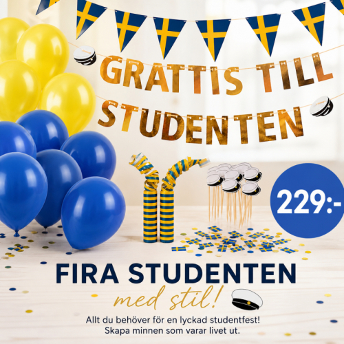 Studentkit Basic  i gruppen Högtider / Studenten / Studentdekorationer hos PARTAJSHOP AB (studentkit_01)