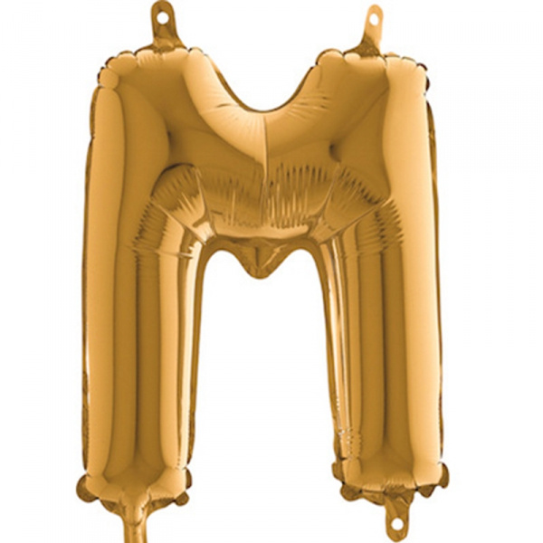 Bokstavsballong guld A