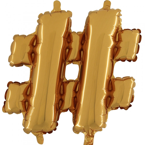 Bokstavsballong guld A