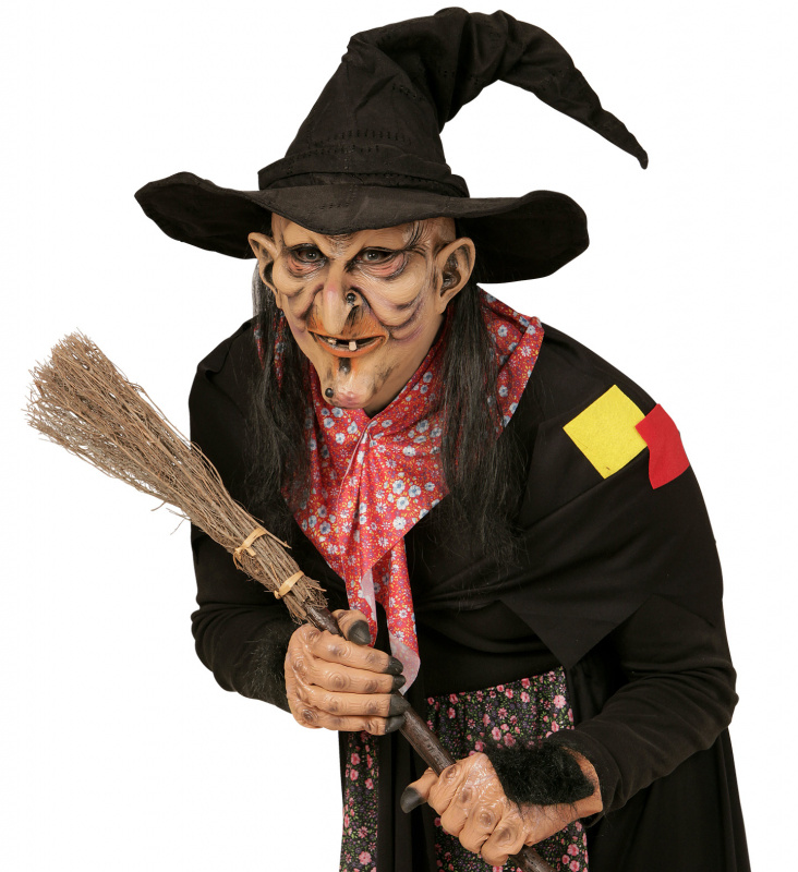 Latexmask Butler med hår  