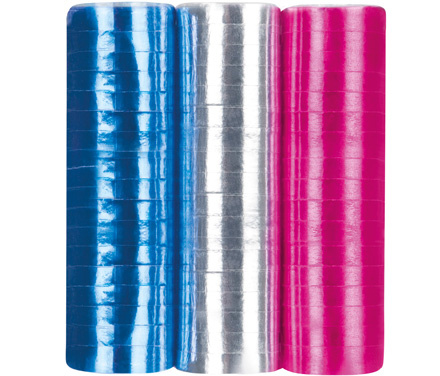 Serpentin Metallic Blå Silver Rosa