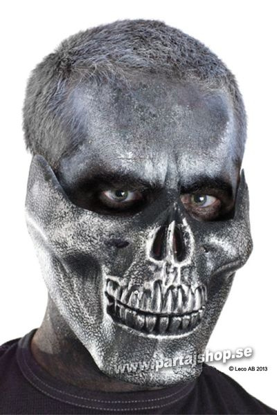 Dödskallemask, halv 