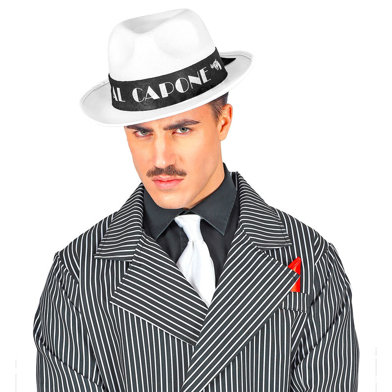Gangsterhatt El Capone Vit