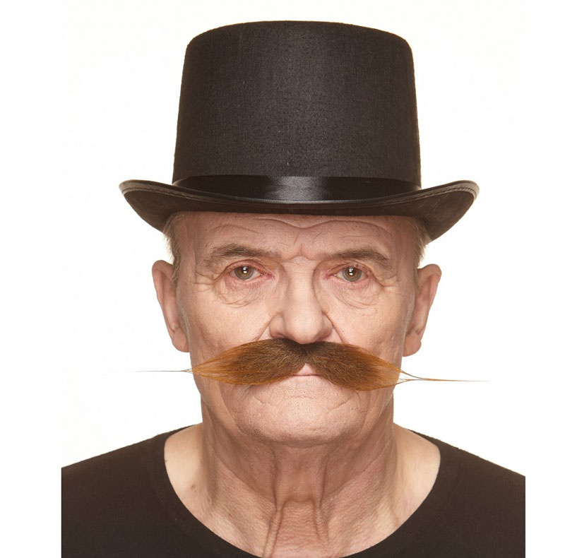 Mustasch brun, vaxad 