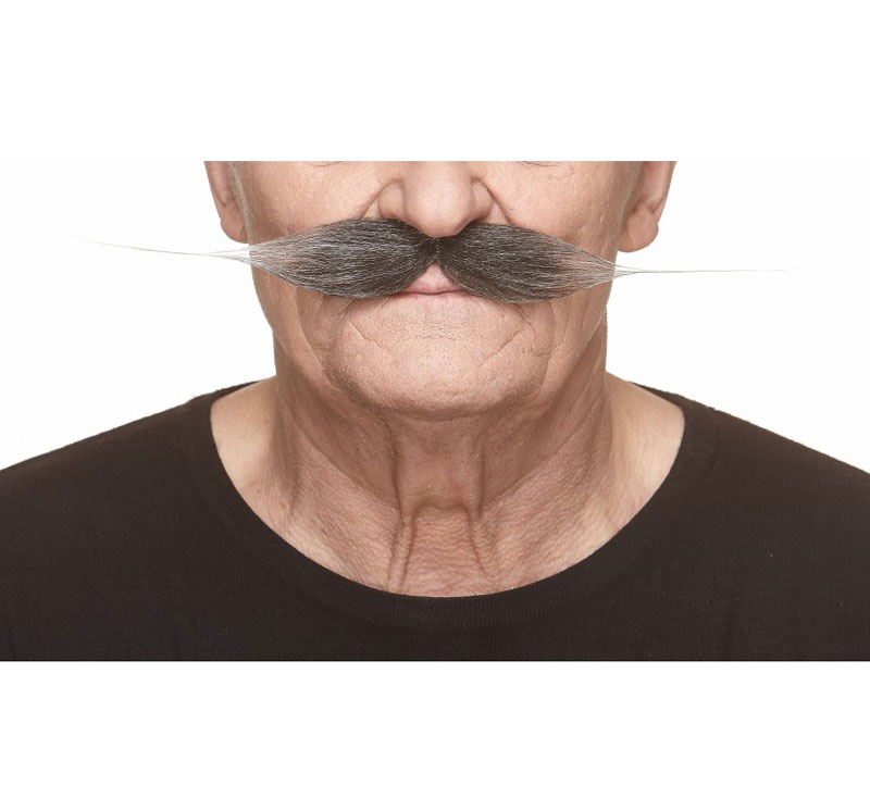 Mustasch Grå, vaxad 
