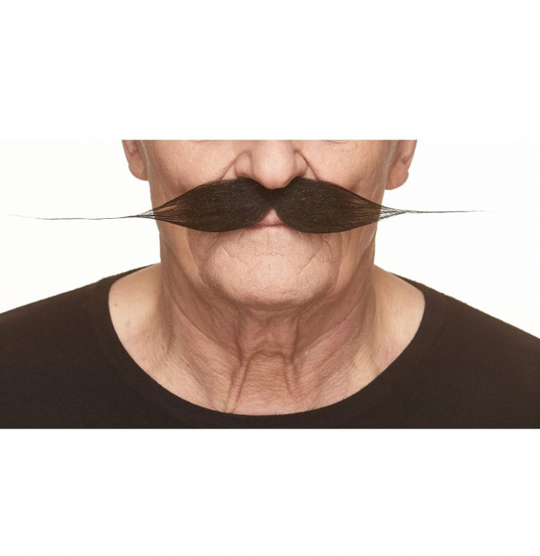 Mustasch Svart, vaxad 