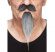 Mustasch Grå med Getskägg  Mustasch Grå med Getskägg