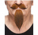 Mustasch Brun med Getskägg Mustasch Brun med Getskägg