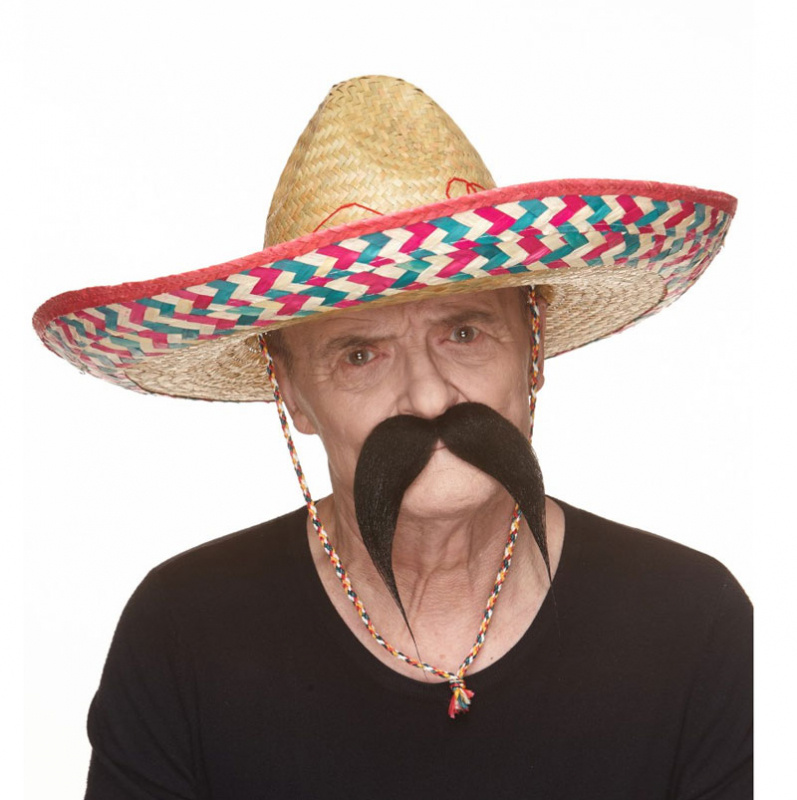Mustasch Svart Mexico