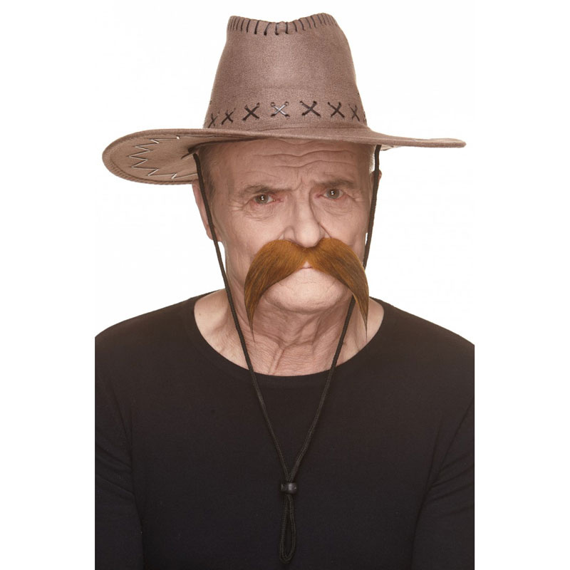 Mustasch Brun Cowboy