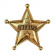Sheriffstjärna Guld Cowboy  Sheriffstjärna Guld Cowboy