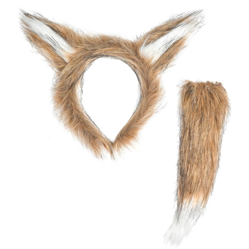 Djurkit Varg Diadem & Svans