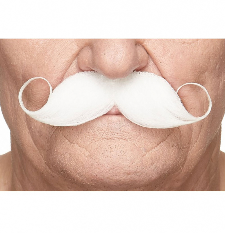 Mustasch Detektiv Knorr Vit