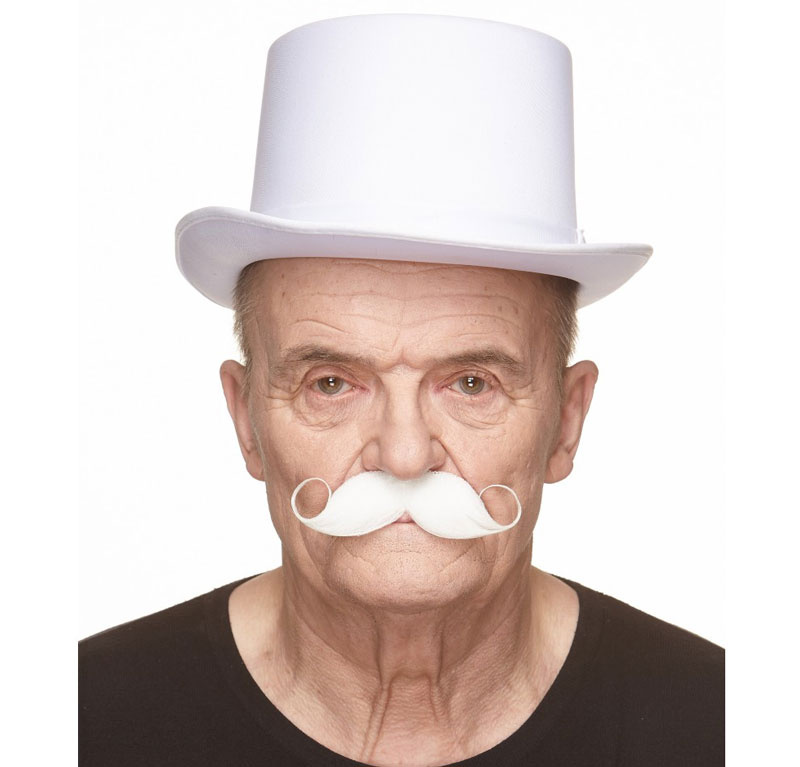 Mustasch Detektiv Knorr Vit