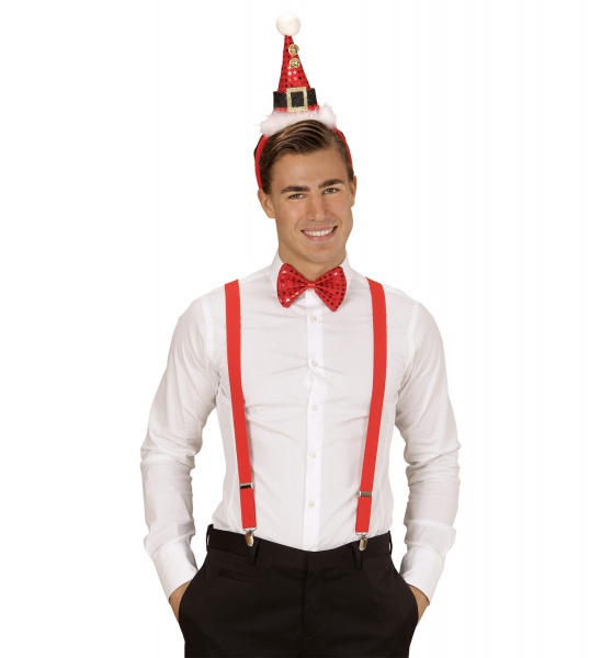 Diadem med tomteluva och fluga